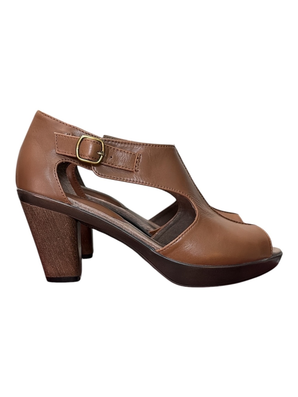Sanita NIB Size 39/8.5 Begonia Brown Leather Dress Pump